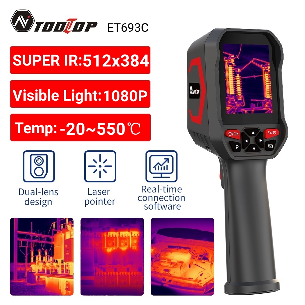 Nf 521 Thermal Imaging Camera - TOOLTOP ET693C Süper IR 512x384 Termal